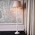 Contemporary White Floor Lamp with Marble Base by Eichholtz For Sale - Image 3 of 8