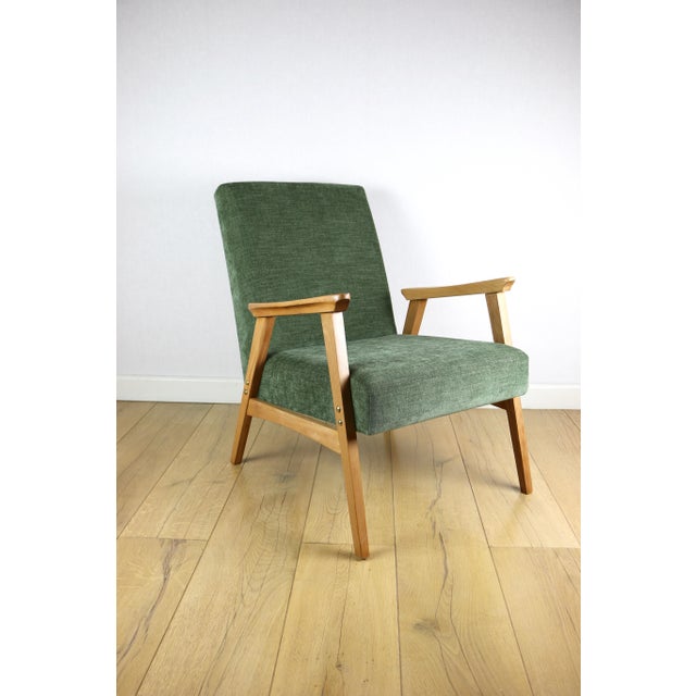 Vintage Lounge Chair in Structural Light Wood, 1970 For Sale - Image 11 of 11