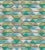 The House of Scalamandré Carousel Fabric, Aqua For Sale