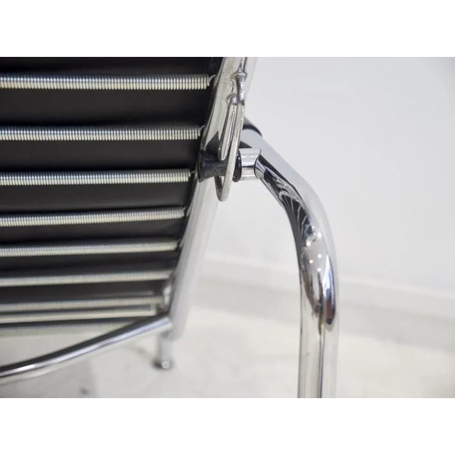 Set of Leather Genni Lounge Chair with Ottoman For Sale - Image 11 of 13