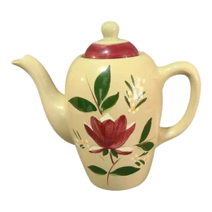Vintage Stangl Pottery Magnolia Flowers Coffee Teapot