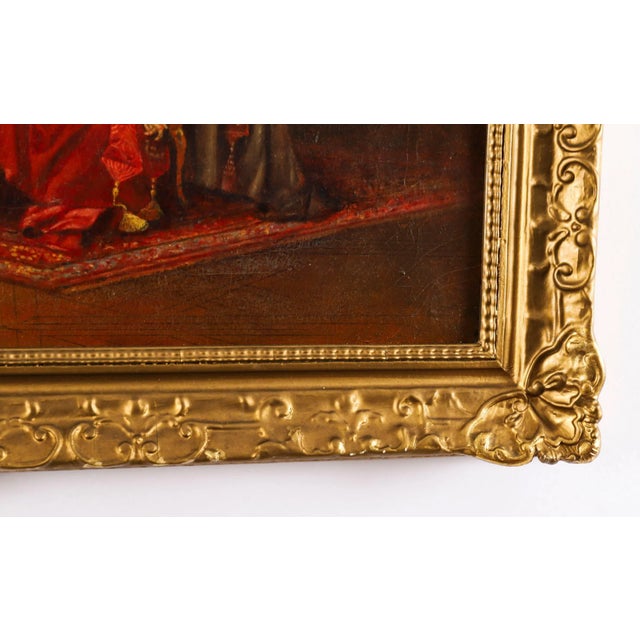 After Francesco Brunnery, The Toast, 19th Century, Antique Oil Painting, Framed For Sale - Image 10 of 17