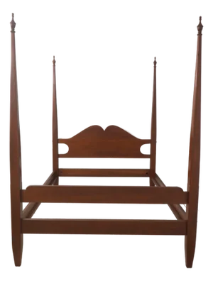 Seely Cherry Queen Size Pencil Post Bed