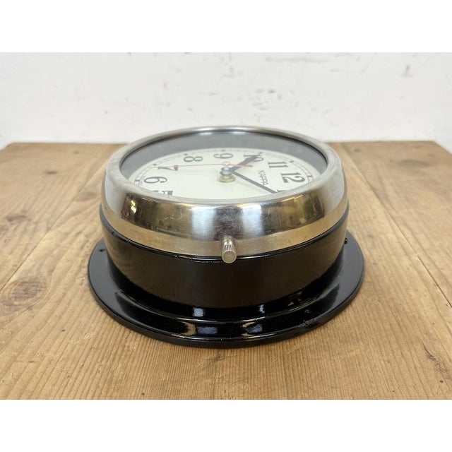 Vintage Black Kappa Maritime Wall Clock, 1980s For Sale - Image 12 of 18