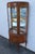 French French Early 1900s Carved Inlaid Vitrine Display Curio Cabinet Cupboard For Sale - Image 3 of 12