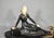 Art Deco French Metal & Marble Sculpture by Salvatore Melani, 1920s For Sale - Image 3 of 16