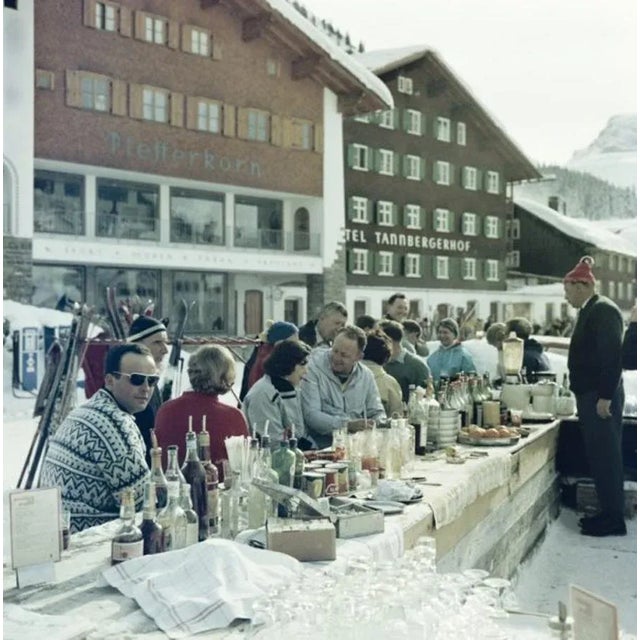 Lech Ice Bar 1960 by Slim Aarons Slim Aarons Limited Estate Edition The Ice Bar at the Hotel Krone in Lech, Austria, 1960....