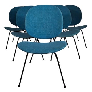 Mid-Century Modern Dutch Kembo 301 Chairs by W.H. Gispen, 1960s, Set of 6 For Sale