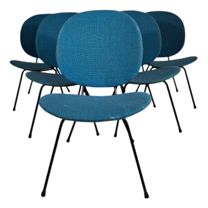 Mid-Century Modern Dutch Kembo 301 Chairs by W.H. Gispen, 1960s, Set of 6