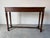 French Empire Style Mahogany Console Table With Herringbone Inlay and Y-Frame Stretcher For Sale - Image 12 of 12