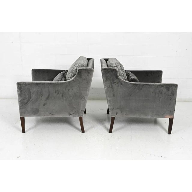 Textile Pair Rose Tarlow Melrose House Lounge Chairs / Armchairs For Sale - Image 7 of 16