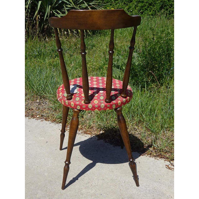 Wood and Fabric Chairs, Set of 2 For Sale - Image 17 of 18