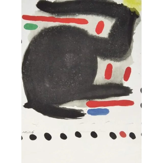 Joan Miro, Sitges, 1966, Lithograph, Framed, in Flawless conditions. Designed 1960 to 1969 This piece has an attribution...