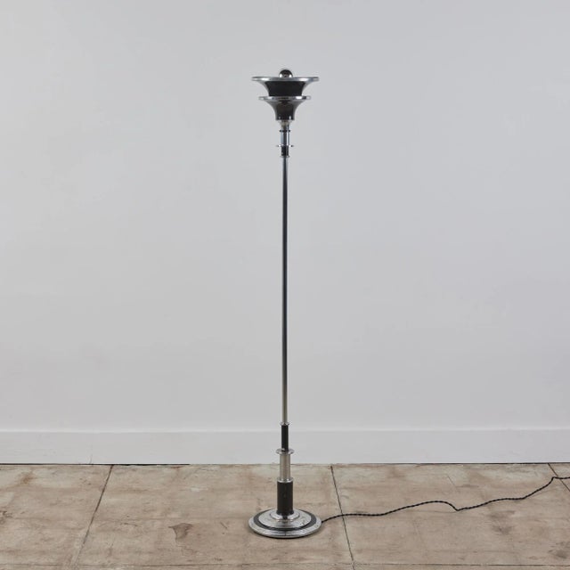 Art Deco Torchiere Floor Lamp For Sale - Image 11 of 11