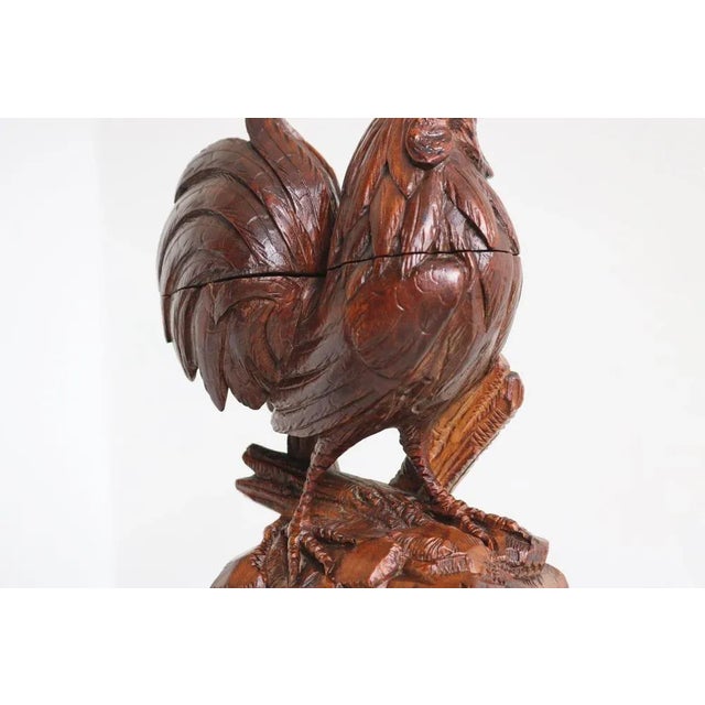 Antique Black Forest Rooster Inkwell, 1880 For Sale - Image 3 of 10