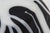 1980's Murano Salviati Optical Glass Object Sculpture, Black and White Striped, Italy For Sale - Image 9 of 9