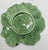 Mid-Century Set of 6 Green Cabbage Luncheon Plates by Secla Portugal For Sale - Image 14 of 18