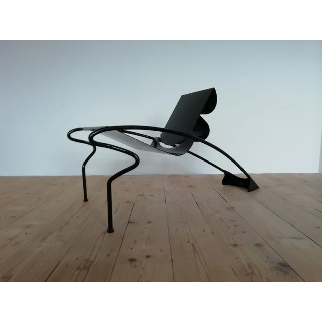 Solid Metal Chair, 1980s For Sale - Image 4 of 14