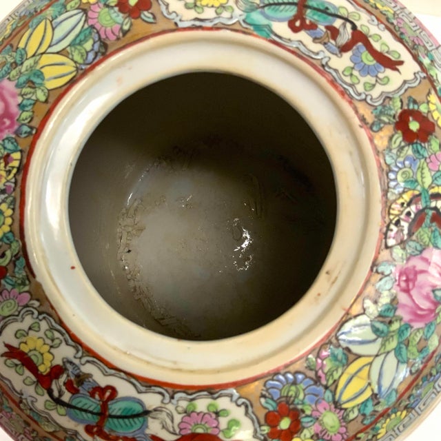 20th Century Rose Medallion Ginger Jar For Sale In San Antonio - Image 6 of 12