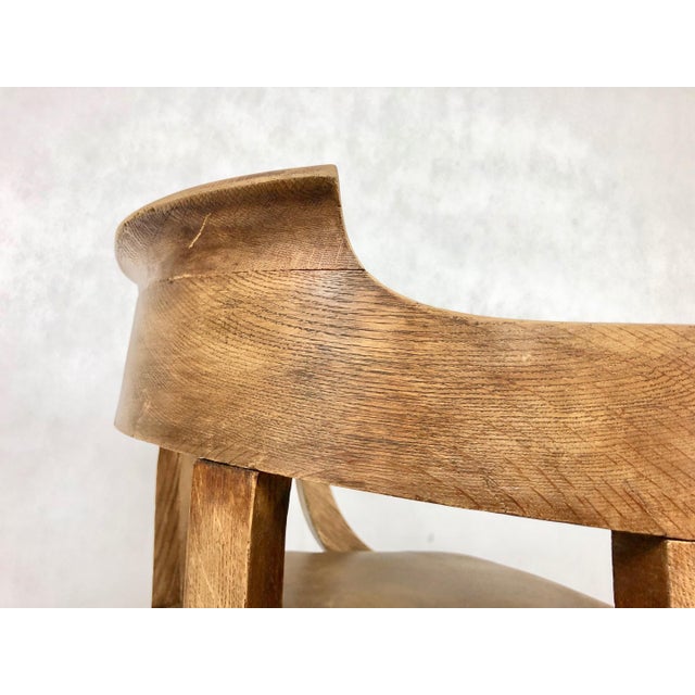 Louis Philippe Office Chair in Oak, 1800s For Sale - Image 6 of 16