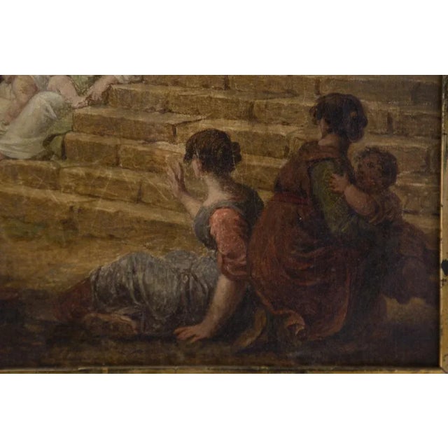 Beautiful framed wooden canvas from the end of the 19th century. The reference narrative is the one found in the Acts of...