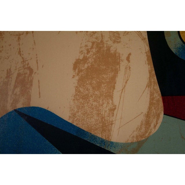 Abstract 1970s Abstract Surrealist Triptych Signed Serigraph on Paper 93/99 Framed by Neal Doty - Set of 3 For Sale - Image 3 of 12