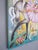 Side Show by Zoa Ace | Oil on canvas Girl in a tutu with animals and a horse in a circus setting. For Sale - Image 4 of 5