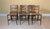 A striking set of six vintage American industrial dining chairs by the Toledo Metal Furniture Company, circa 1940s. Each...