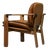 Dueacca Armchair in Walnut and Leather by Franco Poli for Bernini, Italy, 1985 For Sale