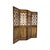 Chinoiserie Large Antique Asian Carved Elm Four Panel Folding Screen Room Divider For Sale - Image 3 of 18
