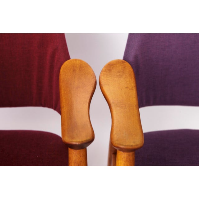 Vintage Lounge Chairs in Beech, Germany 1960s, Set of 4 For Sale - Image 3 of 12