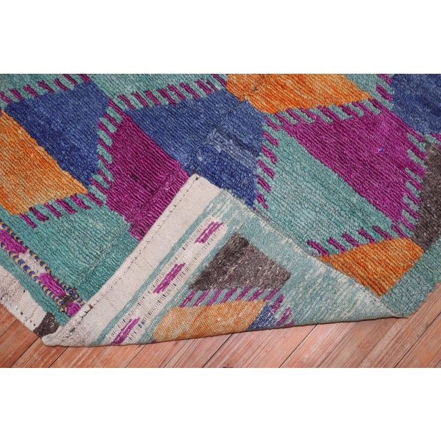 Zabihi Collection Vintage Tulu Rug - 3'7" x 4'7" For Sale - Image 4 of 9