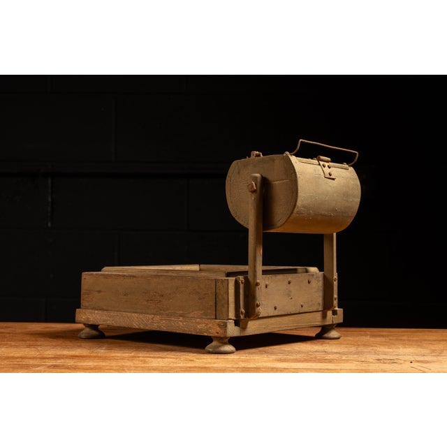Antique Lotto Checker With Wooden Lotto Drum by Parker Brothers For Sale - Image 4 of 9