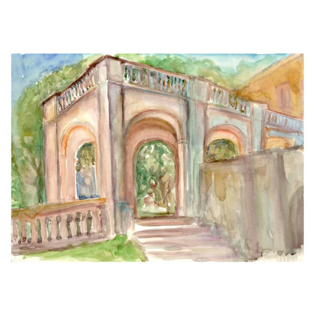 Garden Entrance Landscape by Virginia J Hughins For Sale In Monterey, CA - Image 6 of 6