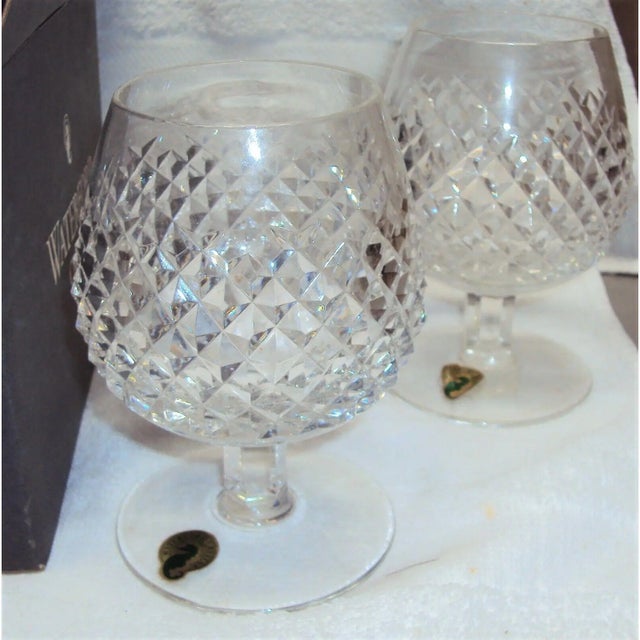 Waterford Crystal Waterford Crystal Alana Snifter Brandy Balloon Glasses - Set of 4 New in Box For Sale - Image 4 of 8