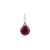 Ruby Red Petite Natural Ruby Diamond Solitaire Pendant for Her For Sale - Image 8 of 12