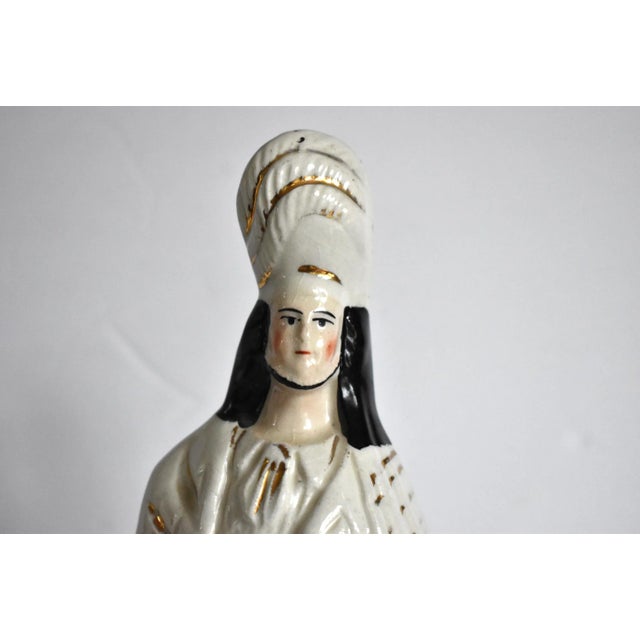 Victorian Antique Staffordshire Scottish Hunter on Horseback Figurine For Sale - Image 3 of 9