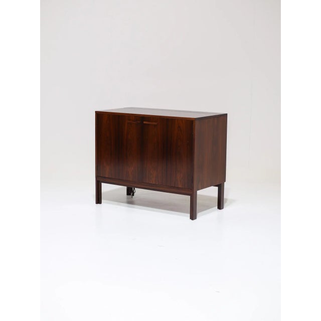 Mid-Century Modern Vintage Danish Bar Cabinet in Kingwood by Feldballes Møbelfabrik, 1960s For Sale - Image 3 of 16