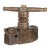 Antique Indian Wooden Hand Noodle Grinder with Carved Ram and Vice Press For Sale - Image 9 of 10