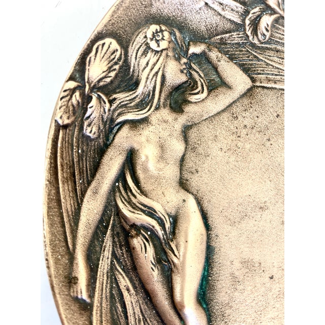 Early 20th Century Antique Bronze Art Nouveau Tray For Sale - Image 5 of 13