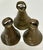 Indian Vintage Mid 20th Century Small Brass Bells- Set of 3 For Sale - Image 3 of 8