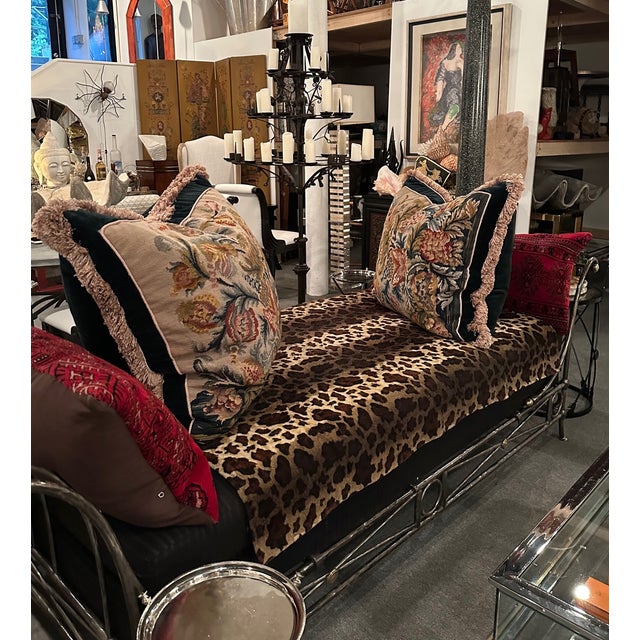 Hand Made Needlepoint Pillows With Bakelite Buttons -A Pair For Sale - Image 4 of 11