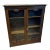 Slim Edwardian Mahogany Display Cabinet For Sale
