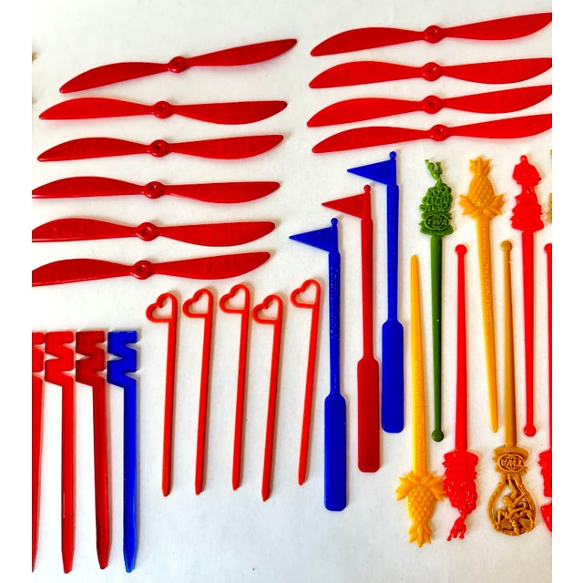 Vintage Collection of 61 Airline Swizzle Sticks For Sale - Image 11 of 12