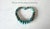 Hubei Turquoise Beaded Necklace With Sterling Silver Turquoise Clasp, 18.5" For Sale - Image 10 of 11