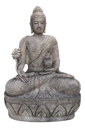Vintage Sitting Medicine Buddha Garden Statue