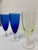 Mid-Century Baccarat Multi-Color Crystal Wine Glasses with Twisted Stems, France, 1960s, Set of 7 For Sale - Image 7 of 8
