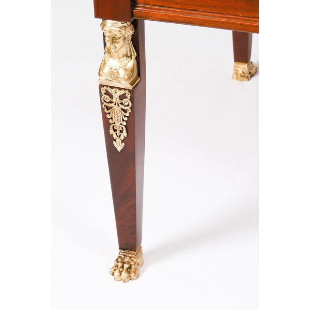 Black Antique Empire Ormolu-Mounted Desk, 19th Century For Sale - Image 8 of 18
