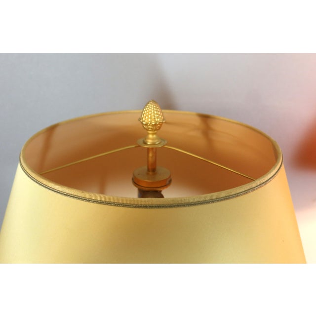 White Marble and Porcelain Lamps, 1990s, Set of 2 For Sale - Image 8 of 9