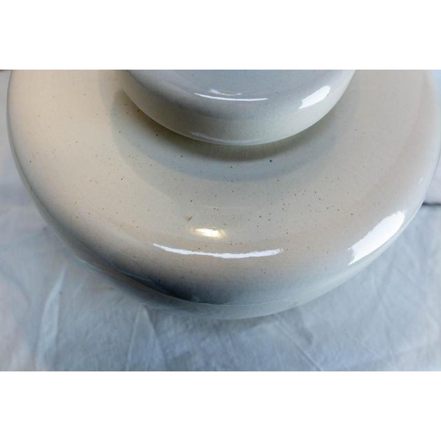 White French Terracotta & Chrome Table Lamp, 1970s For Sale - Image 8 of 10